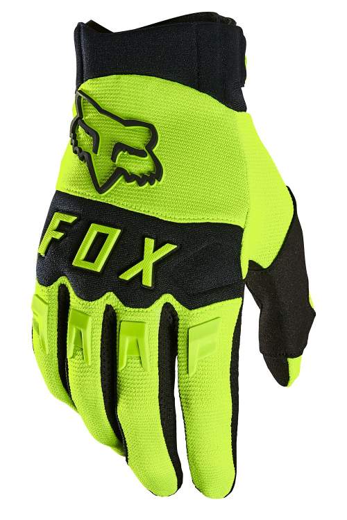 FOX Motokrosové rukavice FOX Dirtpaw MX22 - fluo žlutá - M