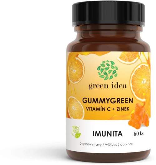 GREEN IDEA Gummygreen - Vitamín C+zinek 60ks