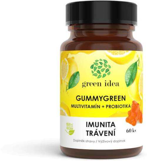 GREEN IDEA Gummygreen - Multivitamín + probiotika 60ks