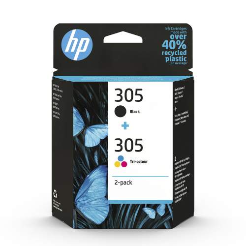 HP originální ink 6ZD17AE#301, HP 305, blistr, HP 2-pack DeskJet 2300, DeskJet 2710, DeskJet 2720, DeskJet