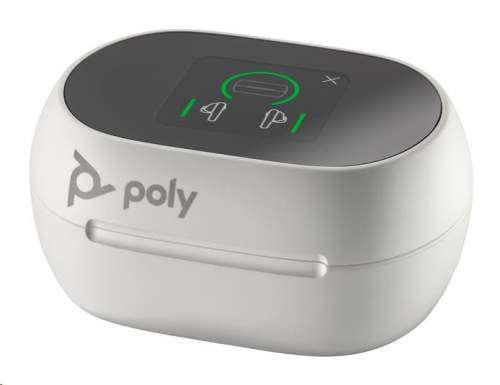 HP Poly bluetooth headset Voyager Free 60+, BT700 USB-C adaptér, dotykové nabíjecí pouzdro, bílá 7Y8G6AA