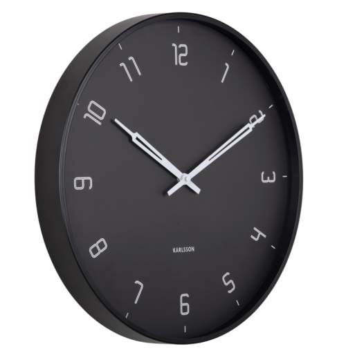 Karlsson Designové nástěnné hodiny 5950BK 40cm