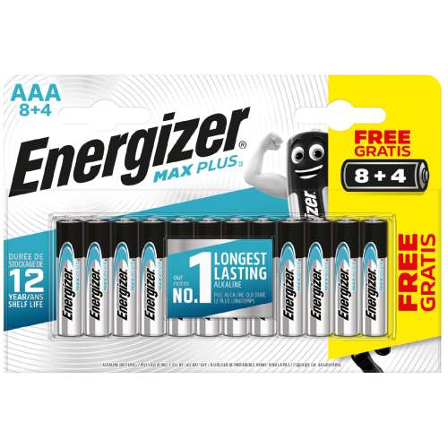 Energizer LR03/12 Max Plus AAA 8+4 zdarma