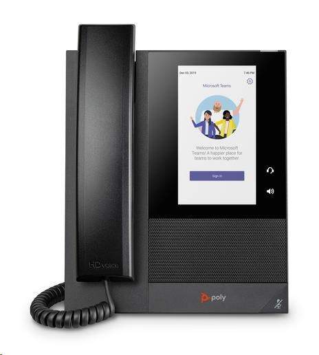 HP Poly CCX 400 multimediální telefon pro Microsoft Teams s podporou technologie PoE (848Z8AA)