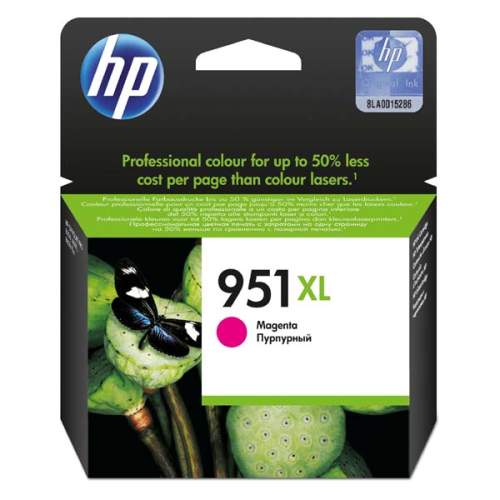 HP 951XL - 17 ml - Vysoká výtěžnost - purpurová - originální - inkoustová cartridge - pro Officejet Pro 251, 276, 8100, 8600, 8600 N911, 8610, 8615, 8616, 8620, 8625, 8630, 8640, CN047AE#301