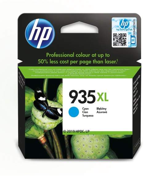 HP 935XL azurová inkoustová kazeta, C2P24AE C2P24AE