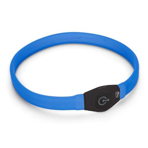 KARLIE Visio Light LED USB nabíjecí obojek pro psy modrý 65 cm