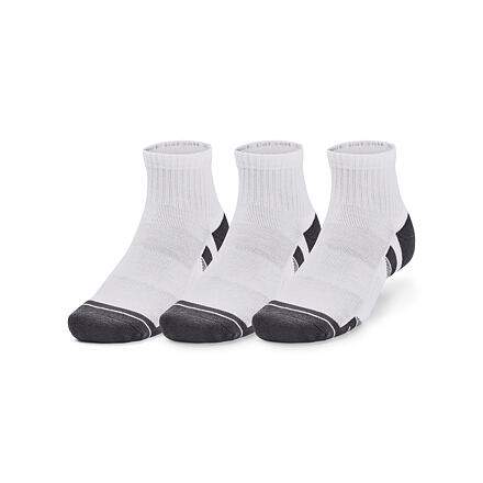 Under Armour Performance Cotton 3-Pack QTR Socks White
