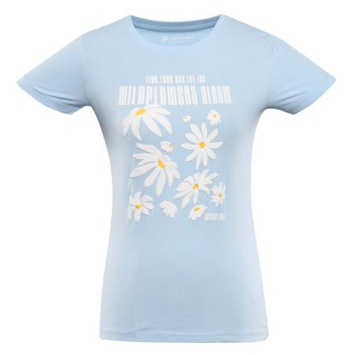 ALPINE PRO Dámské bavlněné triko NORDA XL Modrá