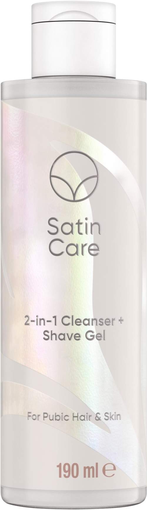 Gillette Venus Satin Care 2-in-1 Cleanser & Shave Gel gel na holení a mytí intimních míst 190 ml pro ženy