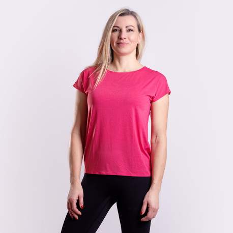 Progress TECHNICA dámské sportovní tričko M, malinový melír