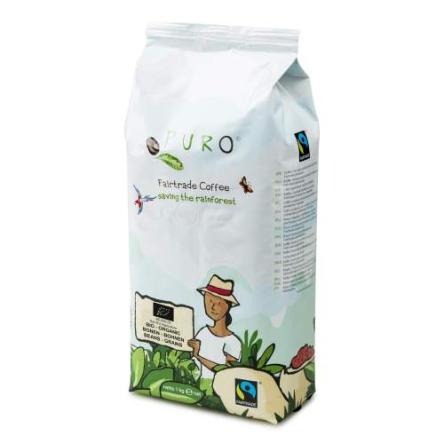 PURO Zrnková káva Fairtrade Bio , 1 kg