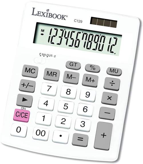 Lexibook 12místná kapesní kalkulačka solární s baterií