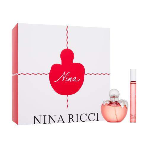 Nina Ricci Nina dárková kazeta pro ženy toaletní voda 50 ml + toaletní voda roll-on 10 ml
