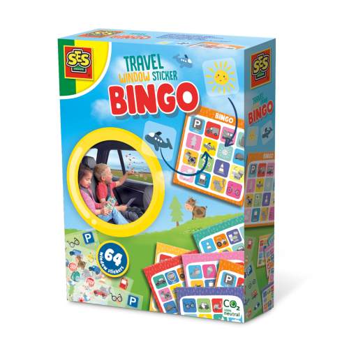 SES Cestovní hra Bingo lepení obrázků na okno auta