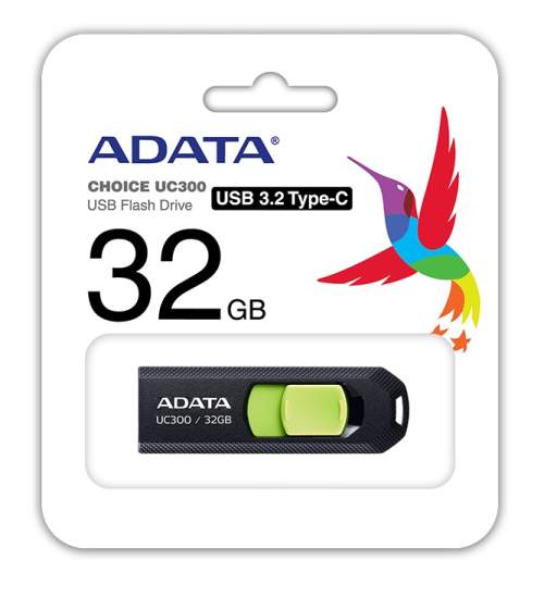 ADATA UC300/32GB/USB 3.2/USB-C/Černá ACHO-UC300-32G-RBK/GN
