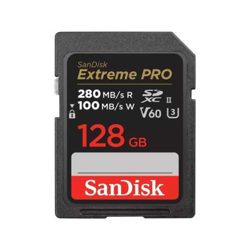 SanDisk SDXC karta 128GB Extreme PRO (280 MB/s Class 10, UHS-II V60) (SDSDXEP-128G-GN4IN)