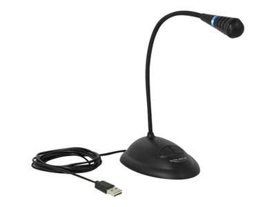 Delock - Mikrofon - USB - černá, 65871
