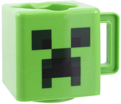 Plastový 3D Hrnček Minecraft: Face of Creeper