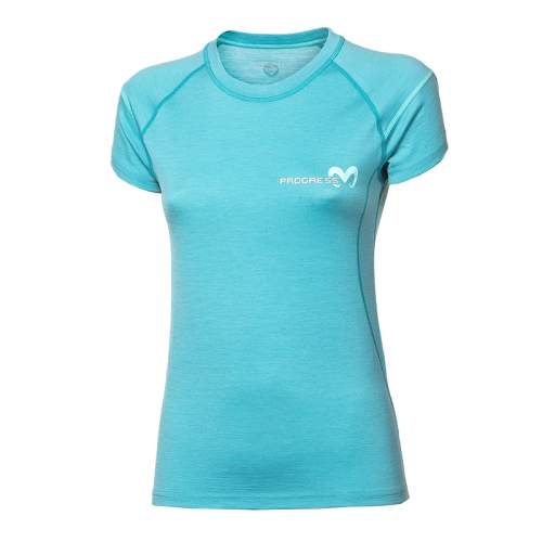 PROGRESS MW NKRZ 50OA womens merino short sleeve T-shirt XL mint melír