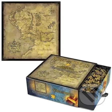 Noble Puzzle Pan Prstenů Middle earth map