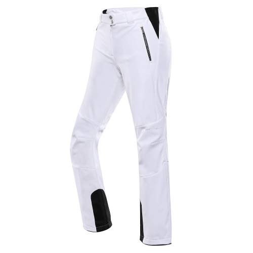 ALPINE PRO Dámské softshellové lyžařské kalhoty HADEMA Bílá XL