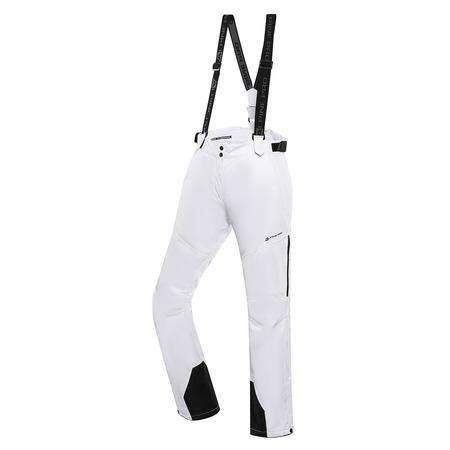 ALPINE PRO Dámské lyžařské kalhoty s membránou ptx OSAGA Bílá XS