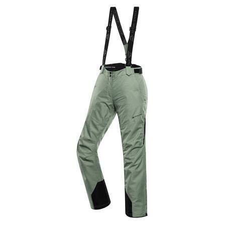ALPINE PRO Dámské lyžařské kalhoty s membránou ptx OSAGA Zelená XS