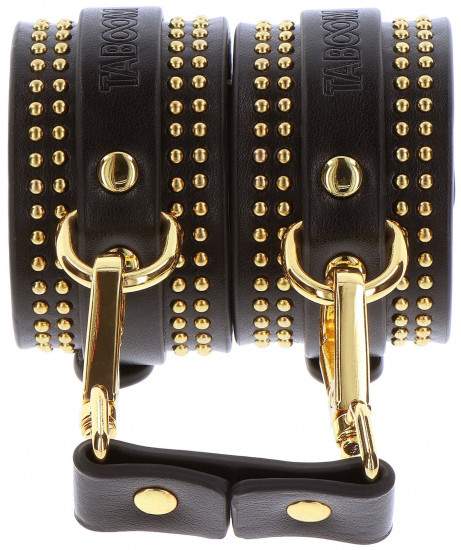 Taboom Vogue Studded Ankle Cuffs Set Black-Gold