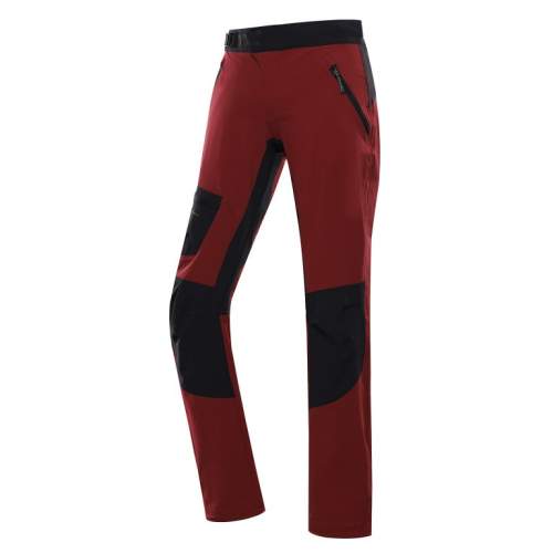 ALPINE PRO SPANA Kalhoty dámské dlouhé softshellové červené 46