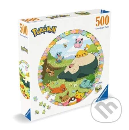 Ravensburger Kruhové puzzle: Roztomilí Pokémoni 500 dílků