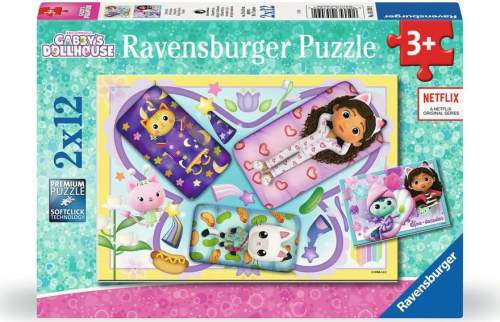 RAVENSBURGER Puzzle Gábinin kouzelný domek 2x12 dílků