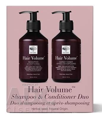 New Nordic Healthbrands AB NEW NORDIC Hair Volume Shampoo Conditioner Duo šampon 250 ml + kondicionér 250 ml