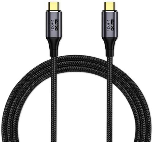 PremiumCord kabel USB4™ Gen 3x2 40Gbps 8K@60Hz 240W Thunderbolt 3, 0,8m
