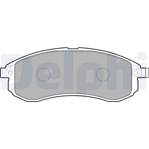 Sada brzdových destiček, kotoučová brzda DELPHI LP1808