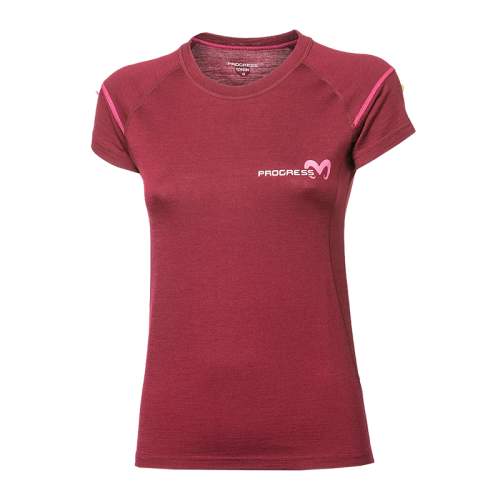 PROGRESS MW NKRZ 50OA womens merino short sleeve T-shirt S švestkový melír