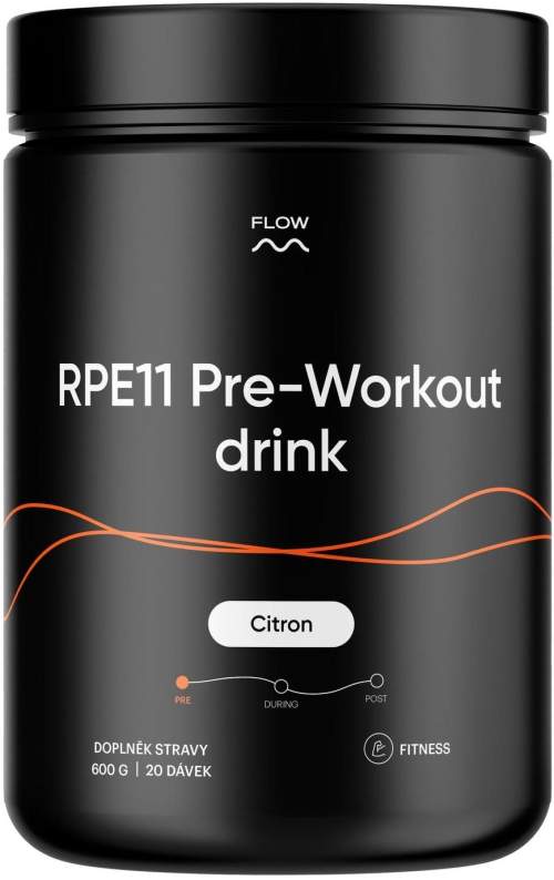 Flow nutrition RPE11 Pre-Workout drink citron 600g