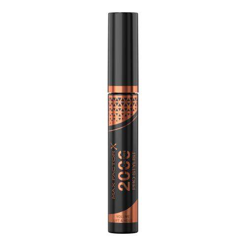 Max Factor 2000 Calorie Pro Stylist 9 ml řasenka pro dlouhotrvající objem a nadzvednutí řas pro ženy Black Brown