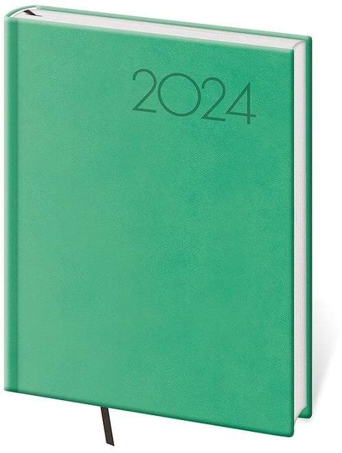 Helma Diář denní B6 Print Pop světle zelený 2024