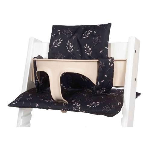 Dooky Výplň do židličky Seat Cushion Set Romantic Leaves Black