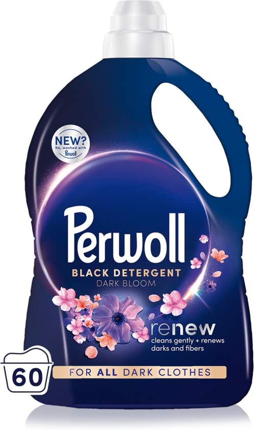 Perwoll prací gel Dark Bloom 60 praní, 3000 ml