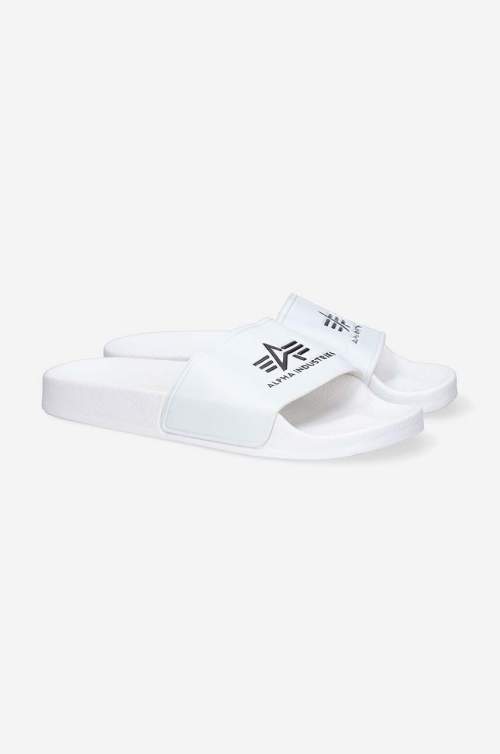 Alpha Industries Pantofle Slider bílá barva, 106956.09-white
