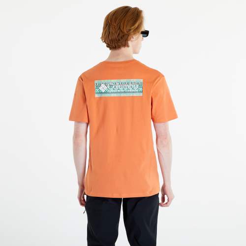 Columbia Bavlněné tričko oranžová barva, s potiskem, 1834041.SS23-849