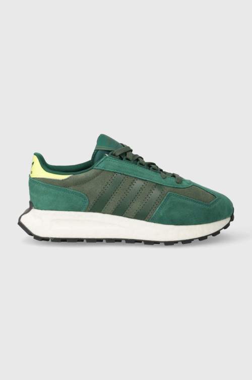 adidas Semišové sneakers boty Originals RETROPY zelená barva