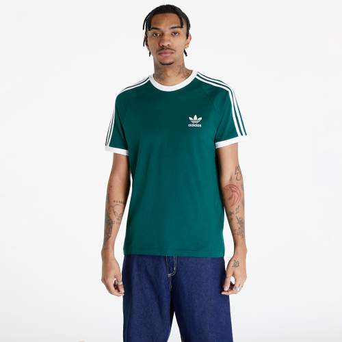 adidas Bavlněné tričko Originals 3-Stripes Tee zelená barva, s aplikací, IM9387