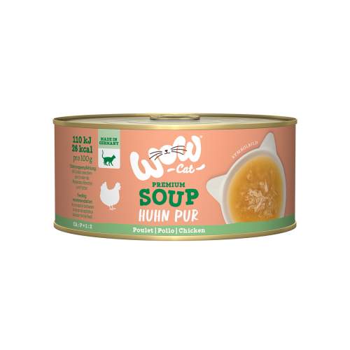 WOW Cat konzerva Soup Kuřecí polévka Adult 70g