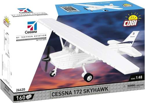 Cobi Cessna 172 Skyhawk-bílá 1:48 160 k