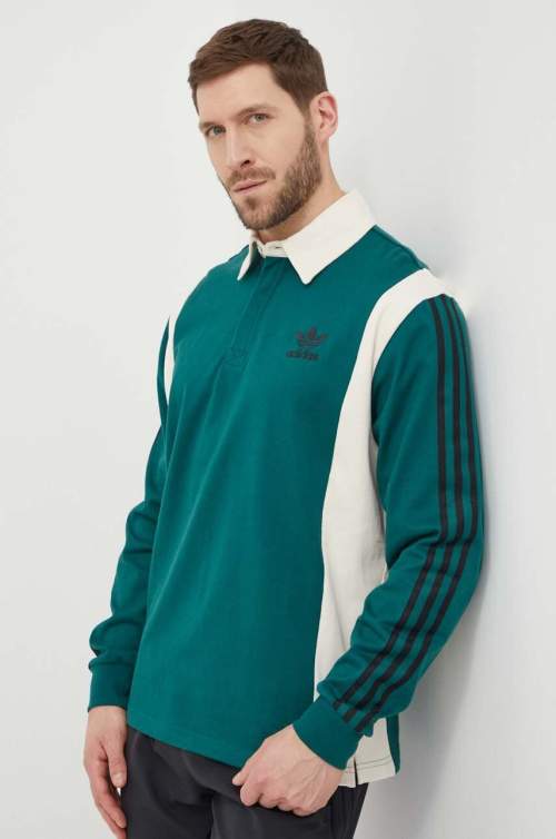 Adidas Originals tričko s dlouhým rukávem zelená IU0210