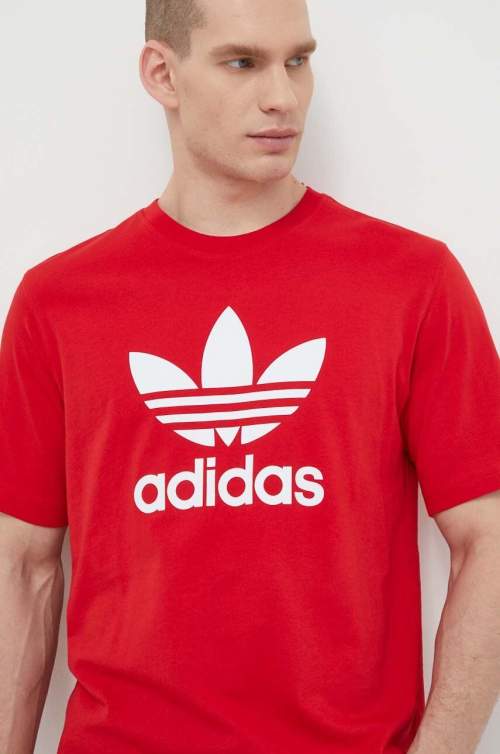 Adidas Originals Trefoil tričko červená IR8009
