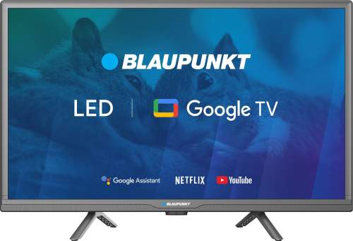 Blaupunkt BLA TV 24"24HBG5000S HD LED, GoogleTV, Dolby Digital, WiFi 2,4-5GHz, BT, černá